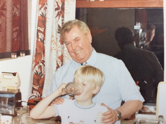 Gareth with his Grandad