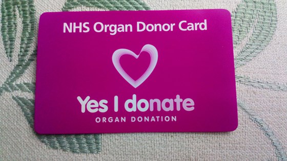 In memory of Maddy, my dear niece, I have registered as an organ and tissue donor. Fran.