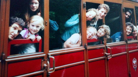 Fun times with cousins on the Talyllyn railway in 2003.