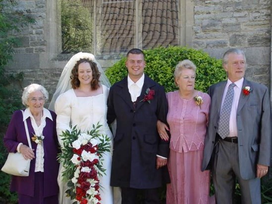 Nan on my wedding day