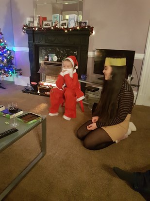 Emily as Santa