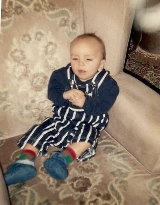 luke as a baby at home