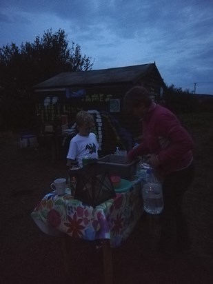 Painting / camping night at the woodland September 2019