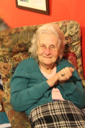 Betty on her 90th birthday