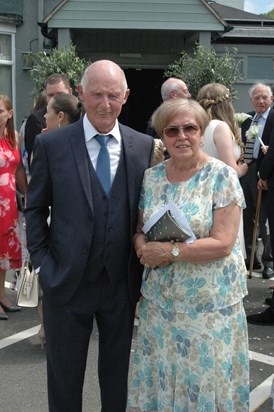 Frank and Doreen at Andrew's Wedding