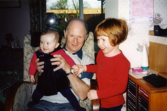 Frank with Anna and Amelia