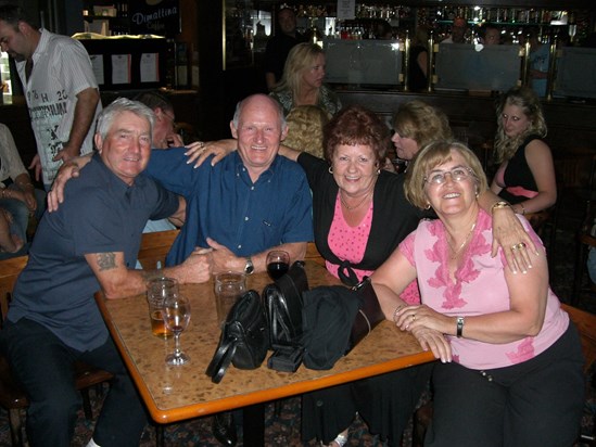 Frank and Doreen with Pat and Colin