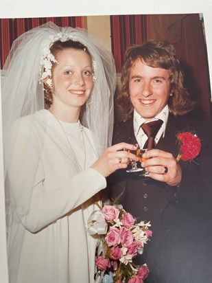Wedding day 6 July 1974
