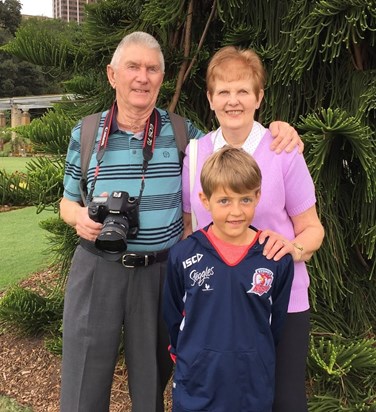 Mum with Dad and Leighton