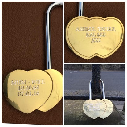 Lock your love padlock for you mum love you so much xxx