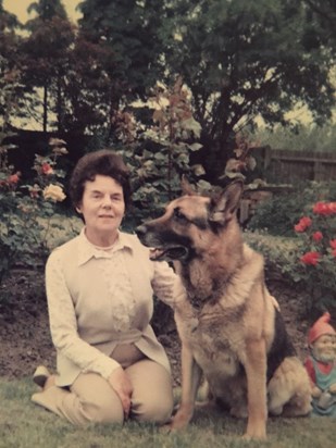 Nan & Benny the dog