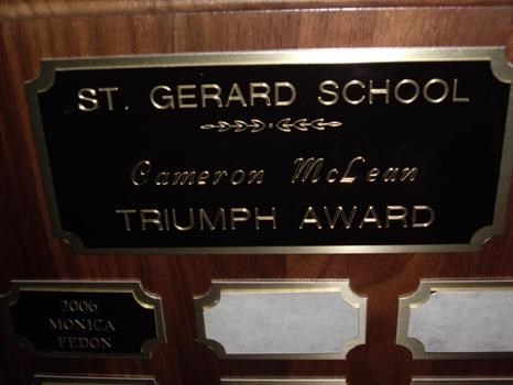 Plaque of Triumph Award 2006