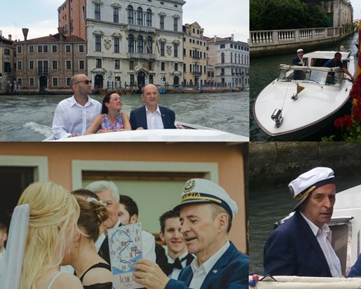 Fun memories of Jim at our wedding in Venice, 2016.  With love from, Vic & Amy xx