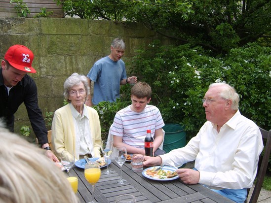 Rupert with Granny and Grandpa