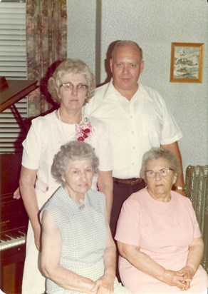 Betty and her husband Joe with their Mothers