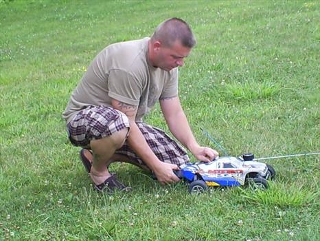 One of his passions...RC Cars