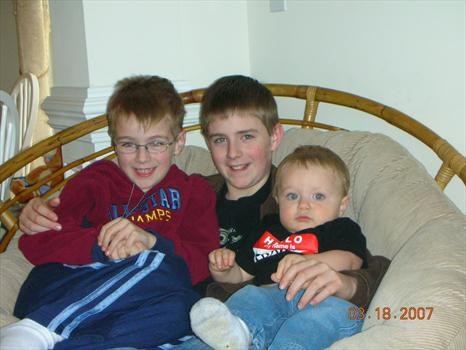 Scotts sons Ryan, Garrett, and his nephew Mason