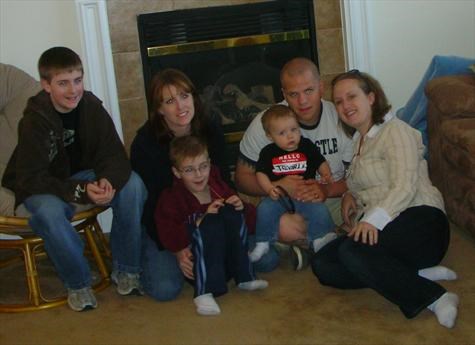 Garrett, Ryan, Stacey, Plus Scotts brother Steve, his wife Amanda and their son Mason