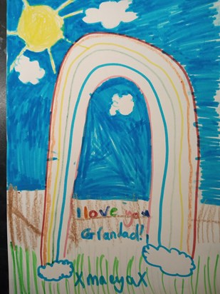 Maeyas lovely drawing for Grandad. Xx