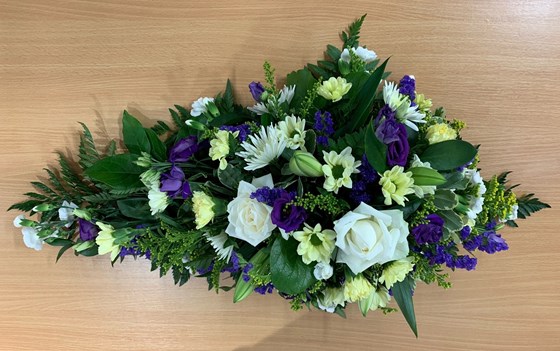 Floral tribute for Graham Clarke