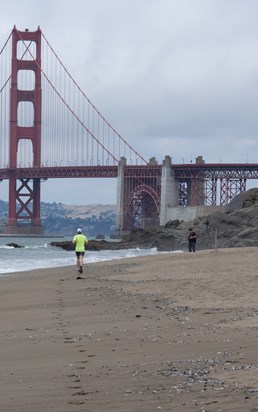 KSB at Baker Beach, San Francisco - not the one in the yellow vest !