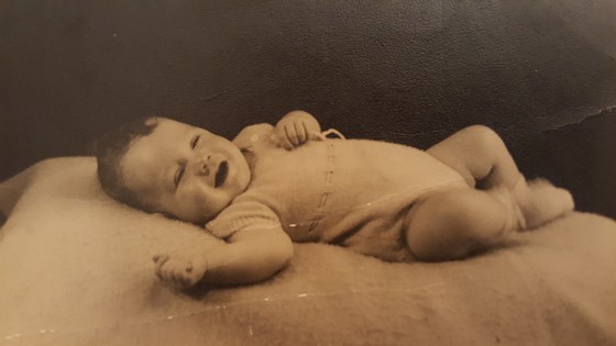 Dennis as a baby