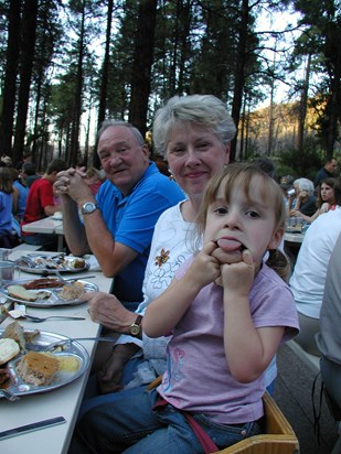 Grandpa Tom and Grandma Marsha w/ Maria -Vacation 2006