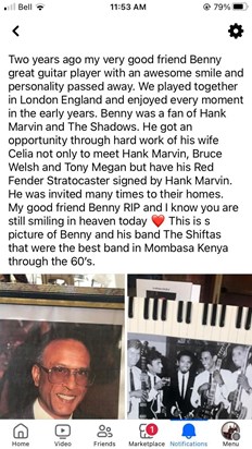 Max tribute entered on his facebook and blog page on Benny's 3rd death anniversary..  Thanks Max Bless you! I appreciate it so much!