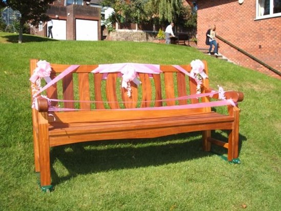 This bench was donated by the Bellingham Tennis Club in memory of my late wife Anne Dawson     