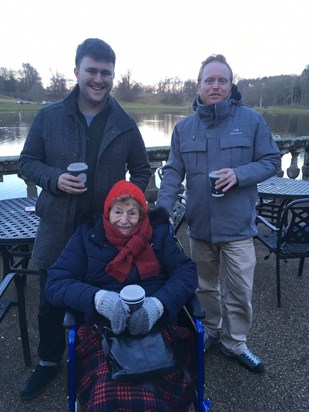 Boxing Day Walk at Fountains Abbey. Very cold 