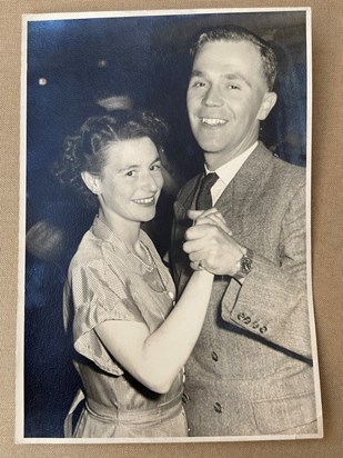 Hilda and Bill on honeymoon at Llandudno 1950