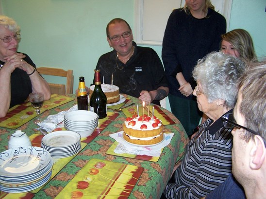 Mark sharing his Mother in Laws birthday 28th October