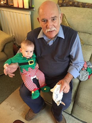 Dad and Baby Elf   Nov 2015