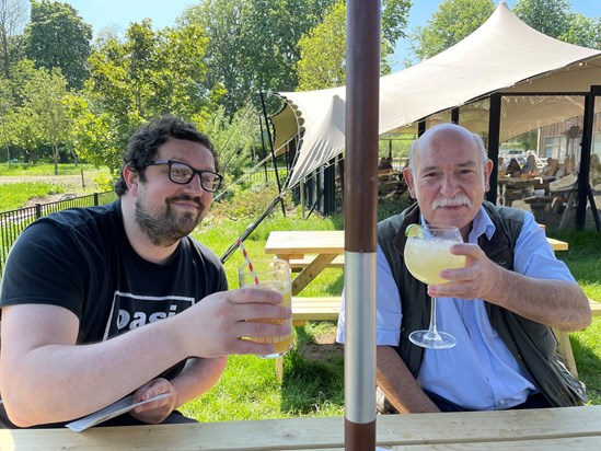 Dad and Kenny at West Berks Brewery   April 2022