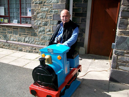 Dad and Thomas the Tank Engine