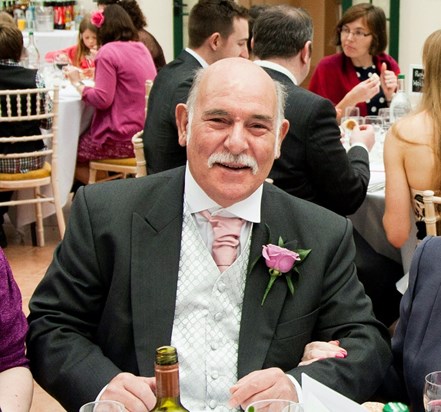 Dad at John and Ana's wedding   April 2012