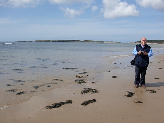 Dad at Newborough Beach   May 2010