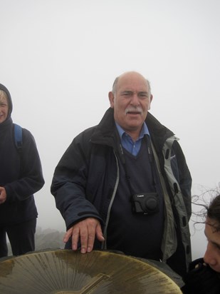 Dad at the top of Snowdon   Oct 2009