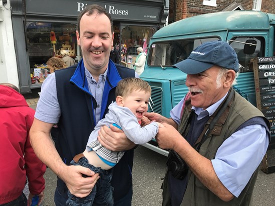 Dad John & James at Amersham Heritage Day   Sept 2017