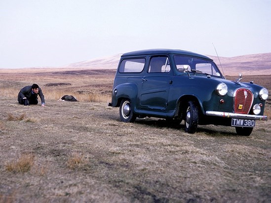 Jeff Peck & A35 TMW 380 Knockside Hills nr Irish Law Ayrshire 5 APR 69