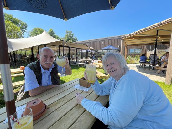 Mum & Dad at West Berks Brewery   April 2022