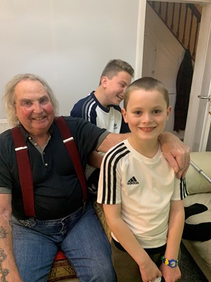 Grandad and grandson’s Logan & James, September 2021