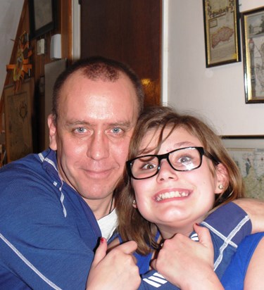 Nicola and her dad