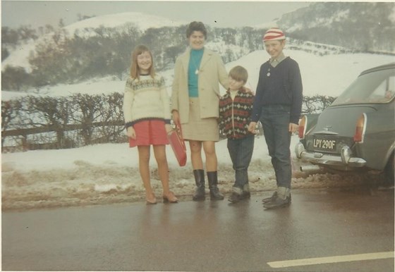 1969 I think.  Mum, my brothers Paul and Edwin and myself, Teresa