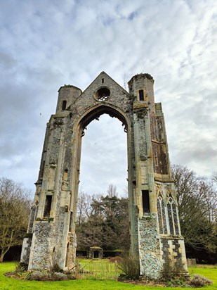 Walsingham snow drop walk 2024, the beautiful arch nan which I know you loved xx