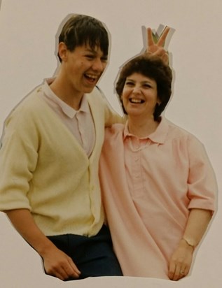 Ken with his mum 1987