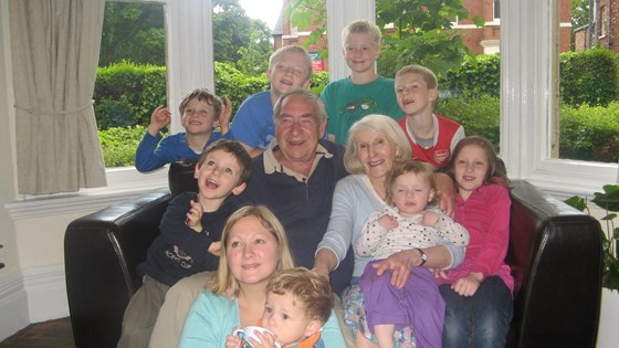 With the grandchildren in 2009