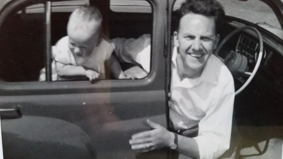 Happy Father Joe and Son David 1959