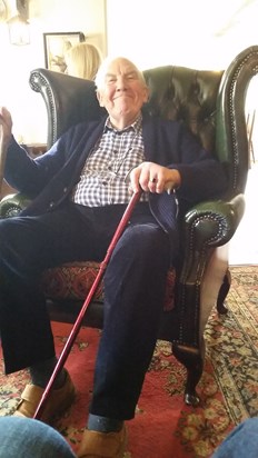 Joe in Winston Churchills Chair " Pole Cat PH Little Missingdon