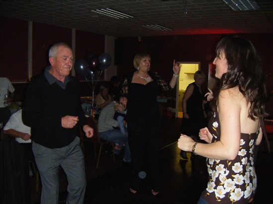 Michelle dancing with Uncle Stephen at Uncle Normans 70th Birthday Party